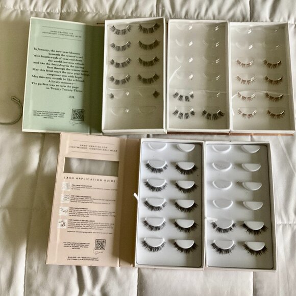 UPDATED!!  5 partial pkgs Flutter Habit lashes - Picture 2 of 2